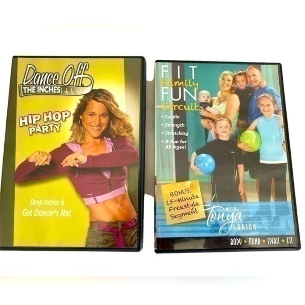 Dance Off The Inches Hip Hop Party/Fit Family Fun Circuit Workout DVDs